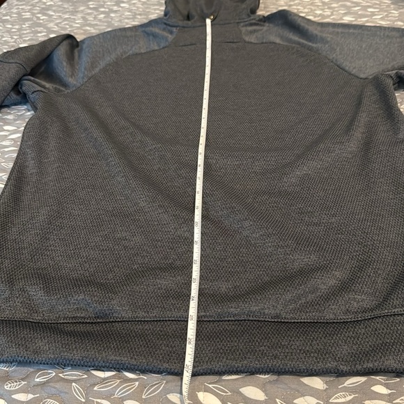 ADIDAS Grey Hooded Sweatshirt with Iconic Logo, size Large - Picture 8 of 12